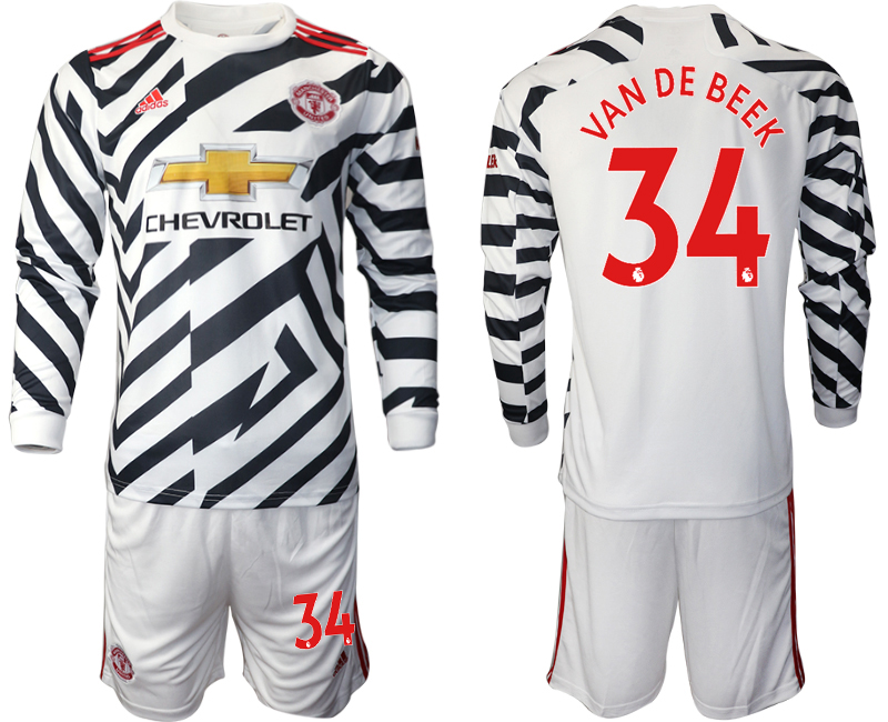 2021 Men Manchester united away long sleeve #34 soccer jerseys->manchester united jersey->Soccer Club Jersey